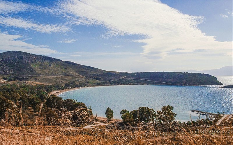Άποψη της παραλίας του Καραθώνα στο Ναύπλιο Άποψη της παραλίας του Καραθώνα στο Ναύπλιο