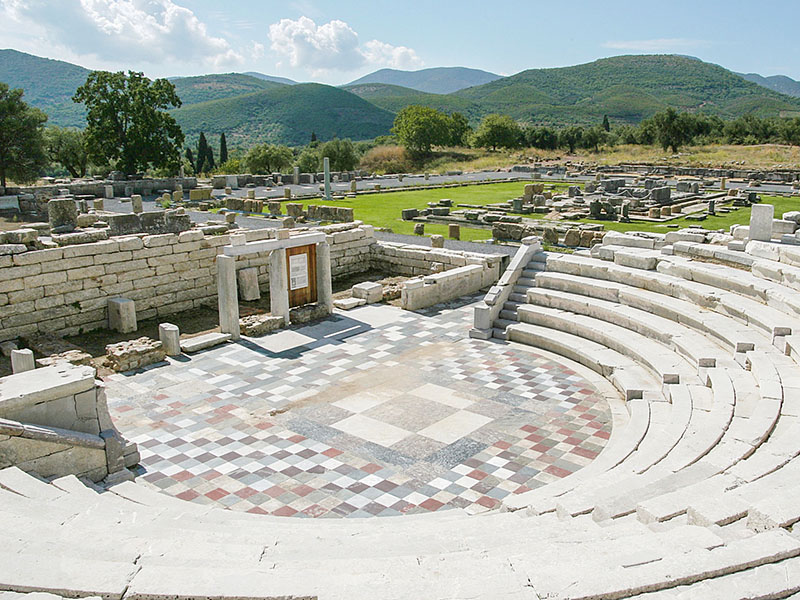 Το ωδείο της Αρχαίας Μεσσήνης, με την Αγορά και το Ασκληπιείο Το ωδείο της Αρχαίας Μεσσήνης, με την Αγορά και το Ασκληπιείο